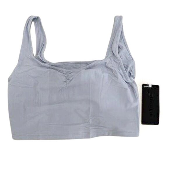 NEW ALPHALETE ULTRASOFT SQUARE NECK TANK - Stone Grey - Picture 6 of 8